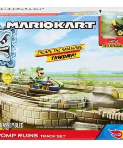 Hot Wheels Mario Kart Ruina Track Thwomp Vehicle Luigi